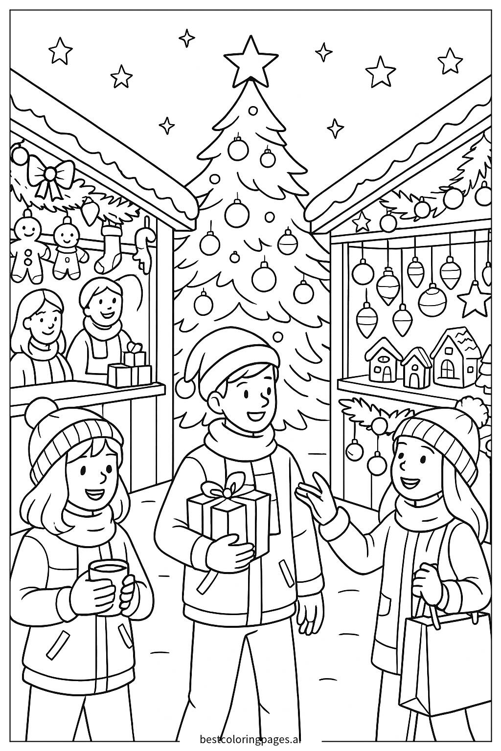 27枚のクリスマス のぬりえ（無料PDF・PNG印刷用ファイル）