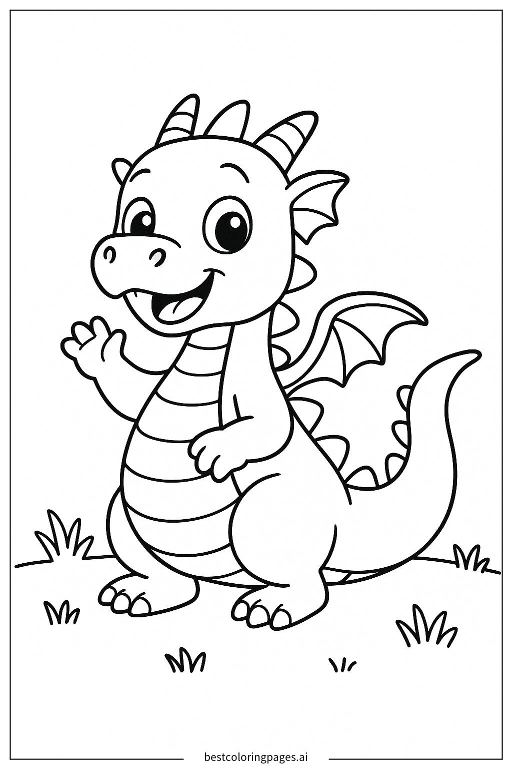 dragon-waving-its-tail-
