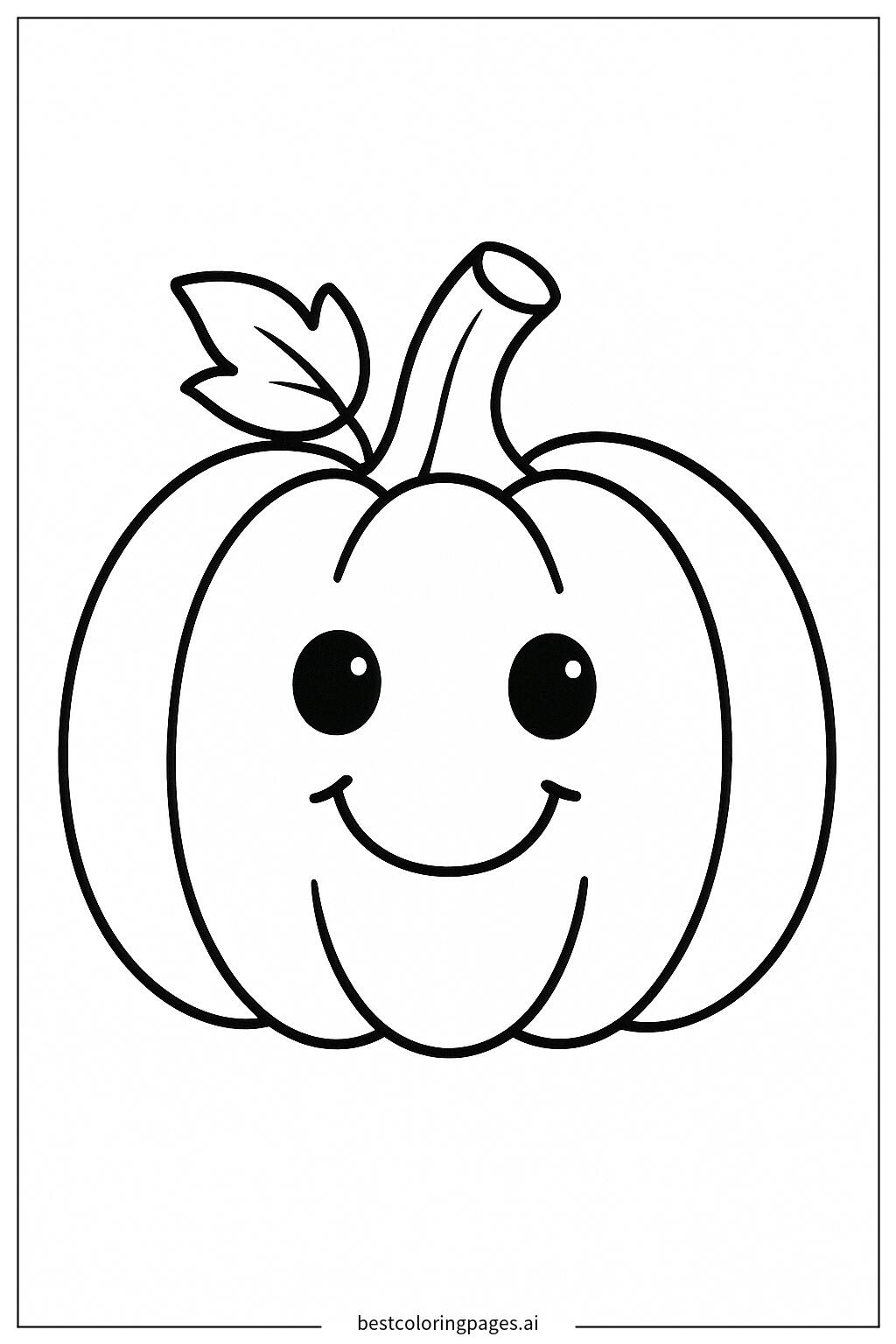かぼちゃワイン　ぬりえ 顔のあるかぼちゃ ぬりえ - 無料印刷可能 | BestColoringPages AI