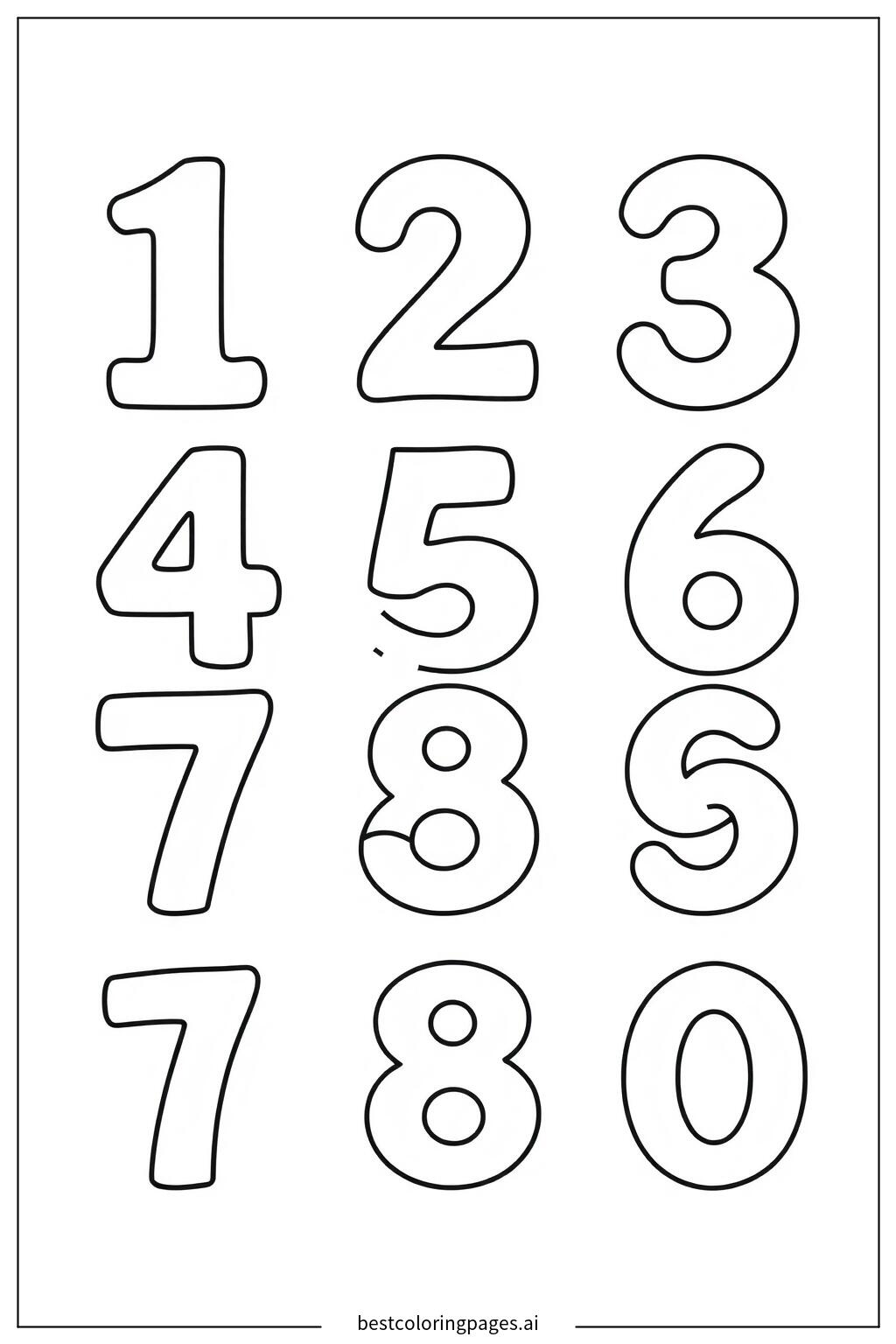 JV ぬりえ本　英語　数字 NX 数字と運筆練習！数字の塗り絵パズル | 春 | 幼児教材
