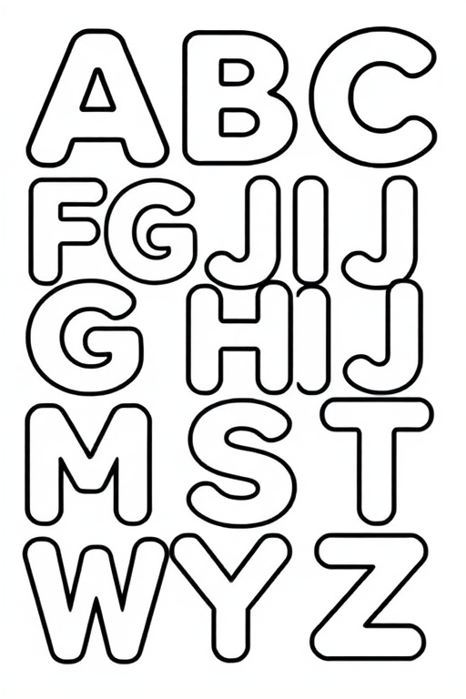 Alphabet Letters Coloring Pages