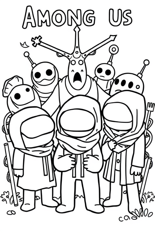 among us Coloring Pages