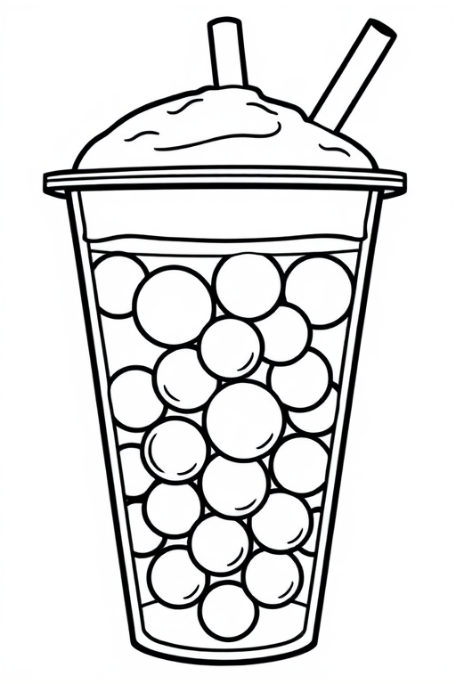 boba tea coloring pages Coloring Pages