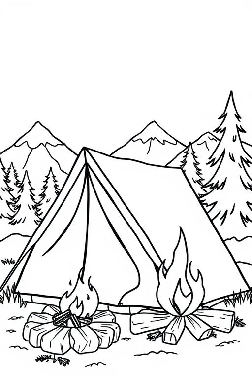 camping Coloring Pages