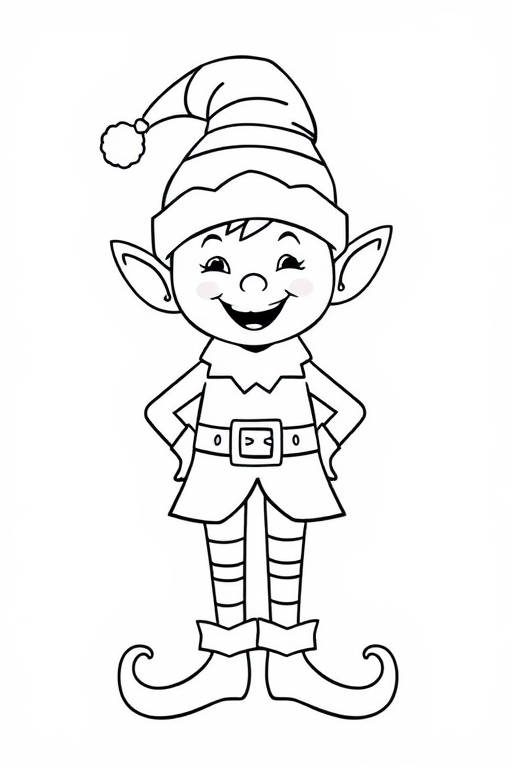 Elf Coloring Pages