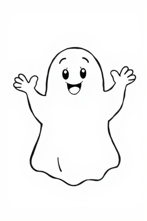 ghost Coloring Pages