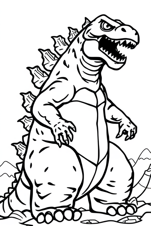 Godzilla Coloring Pages