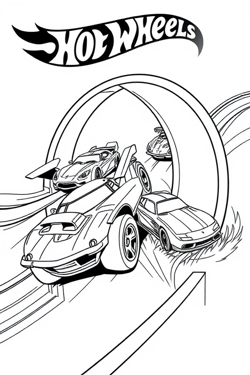 hot wheels Coloring Pages