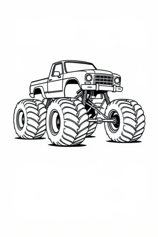 Monster Truck Coloring Pages