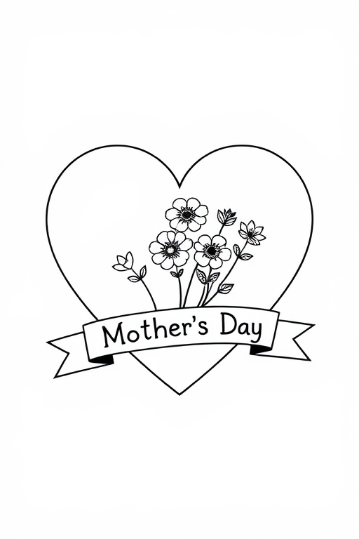Mother's Day Coloring Pages