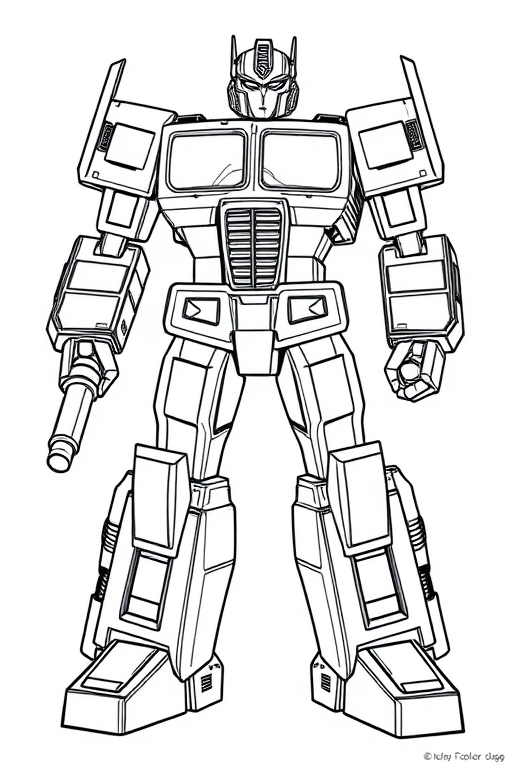 optimus prime Coloring Pages