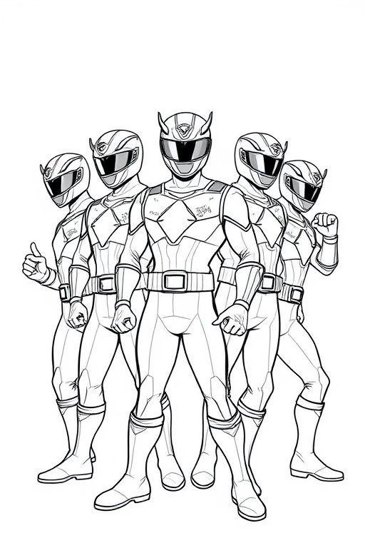 power rangers Coloring Pages