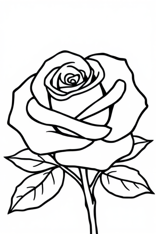 Rose Coloring Pages