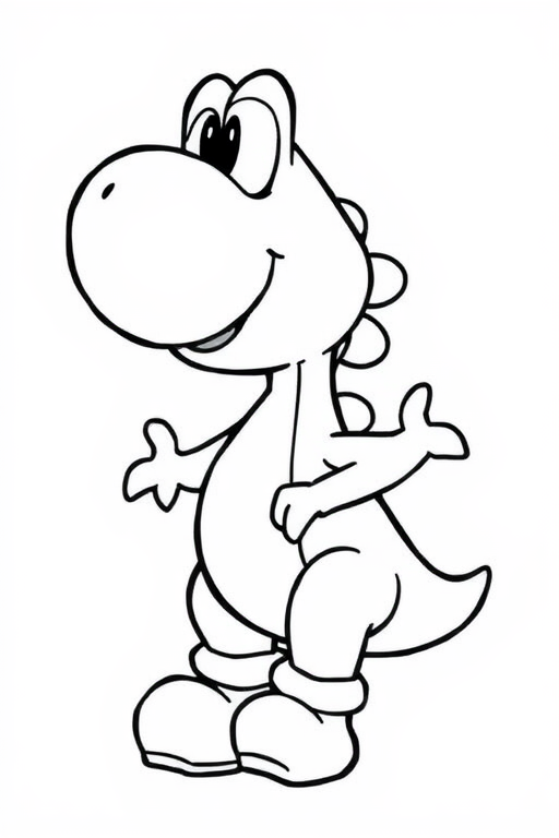 Yoshi Coloring Pages